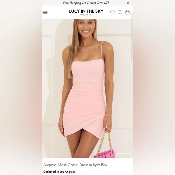 Lucy in the Sky | Dresses | Lucy In The Sky Pink Dress Size Small Never  Worn Before Brand New | Poshmark